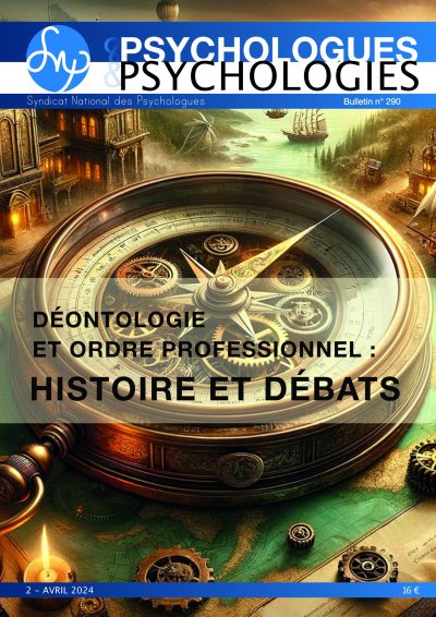 ARTICLE - P&P 290 - Commission Nationale Consultative de Déontologie des Psychologues (CNCDP)