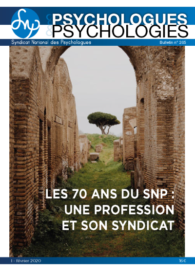 P&P 265 - 70 ans du SNP - Une profession son syndicat